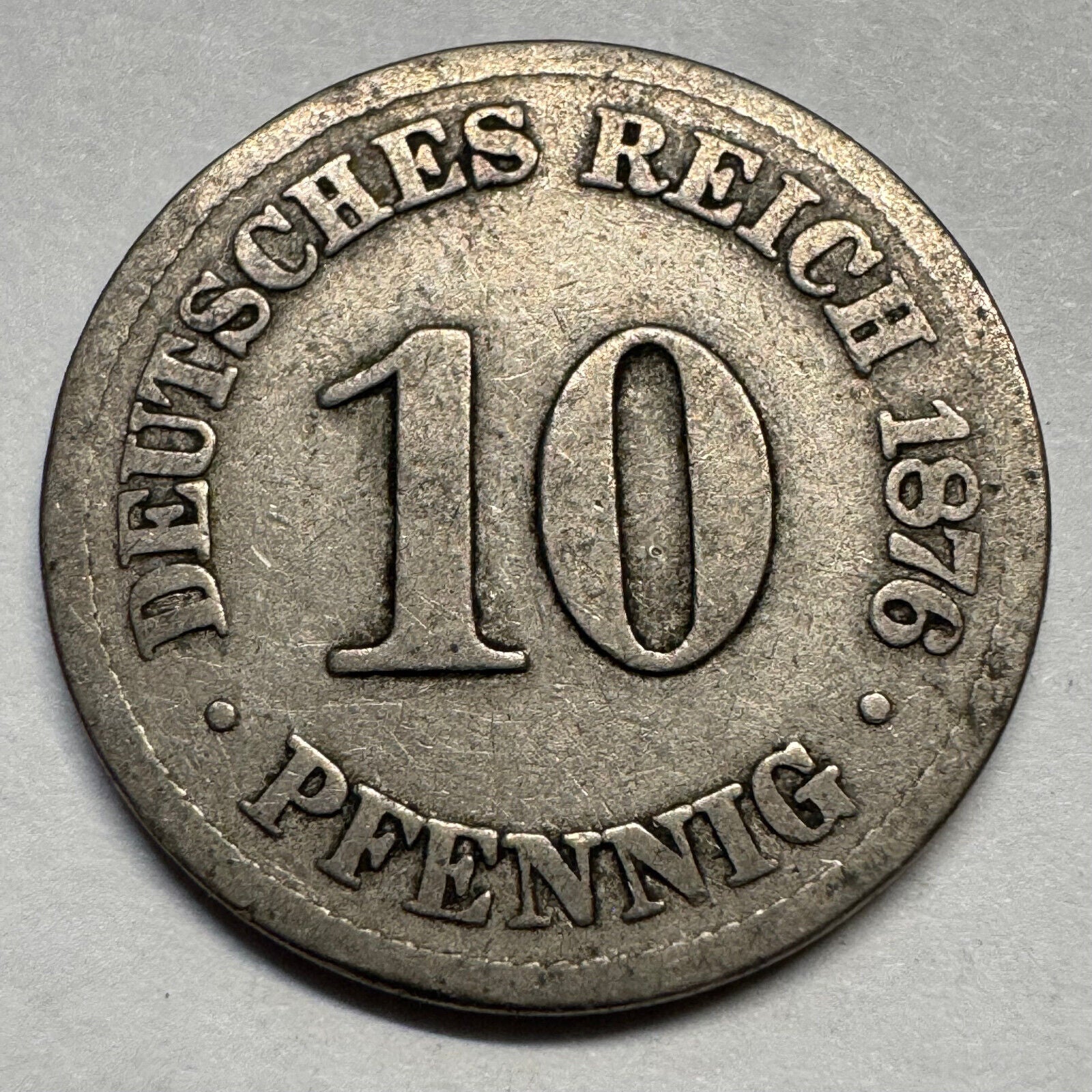 1876 Germany 1 Pfennig - Beautiful Coin - #A-087