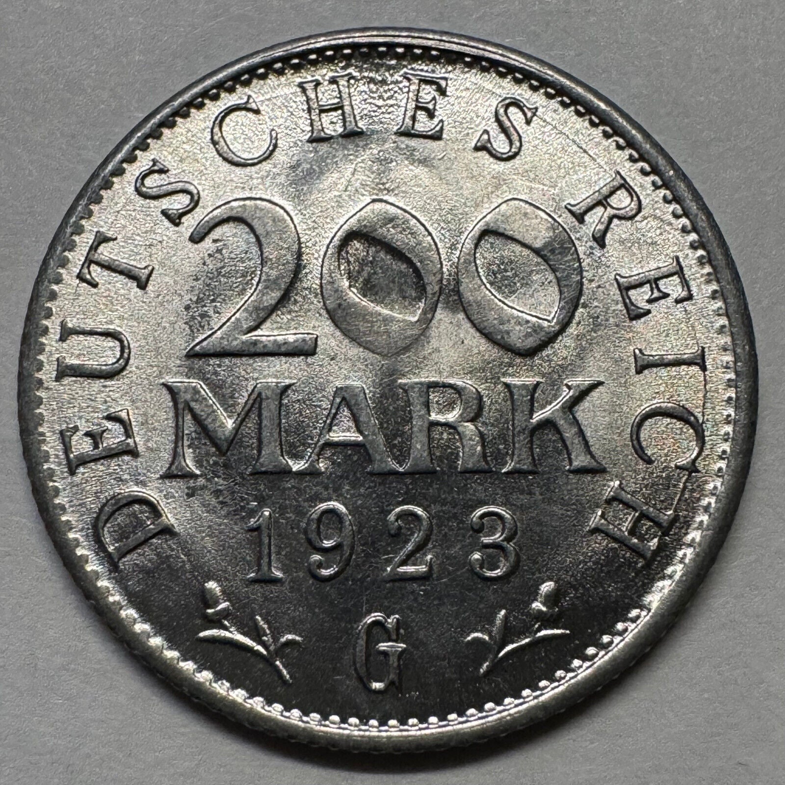 1923 Germany 200 Mark - Beautiful Coin - #A-084