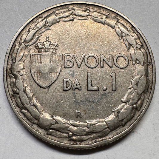 1922 Italy 1 Lire - Beautiful Coin - #A-044