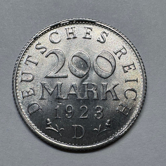 1923 Germany 200 Mark - Beautiful Coin - #B-003