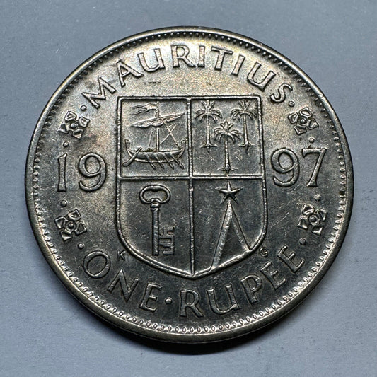 1997 Mauritius 1 Rupee - Beautiful Coin - #A-011