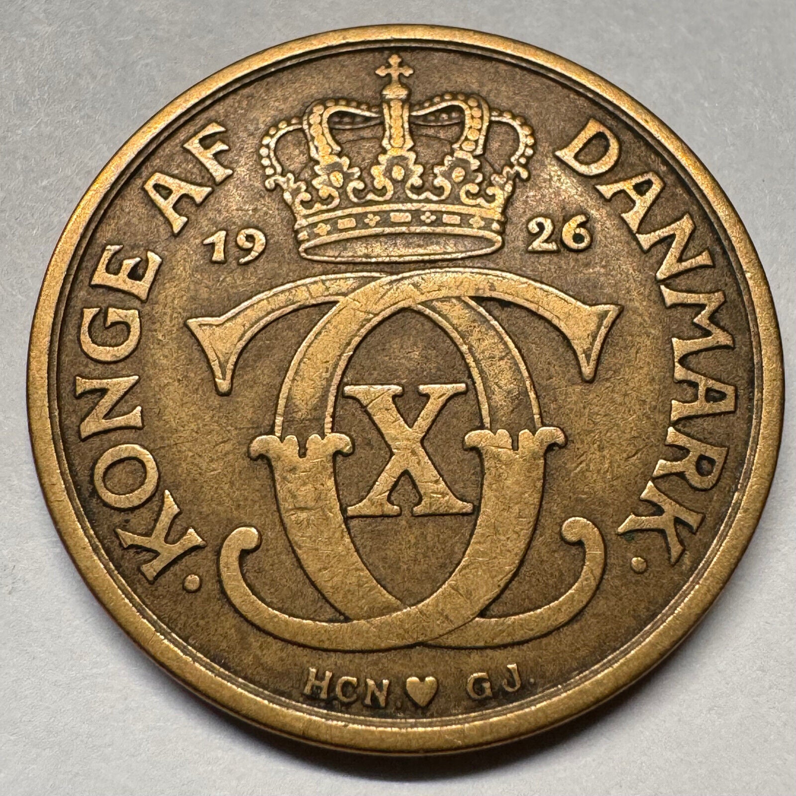 1926 Denmark 1 Krone - Beautiful Coin - #A-046