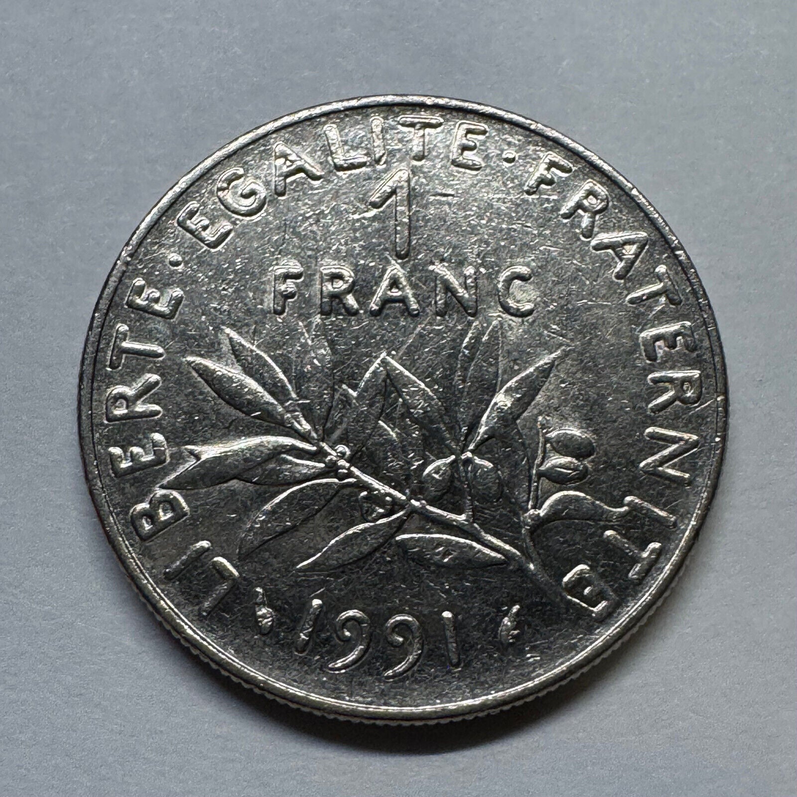 1991 France 1 Franc - Beautiful Coin - #B-029