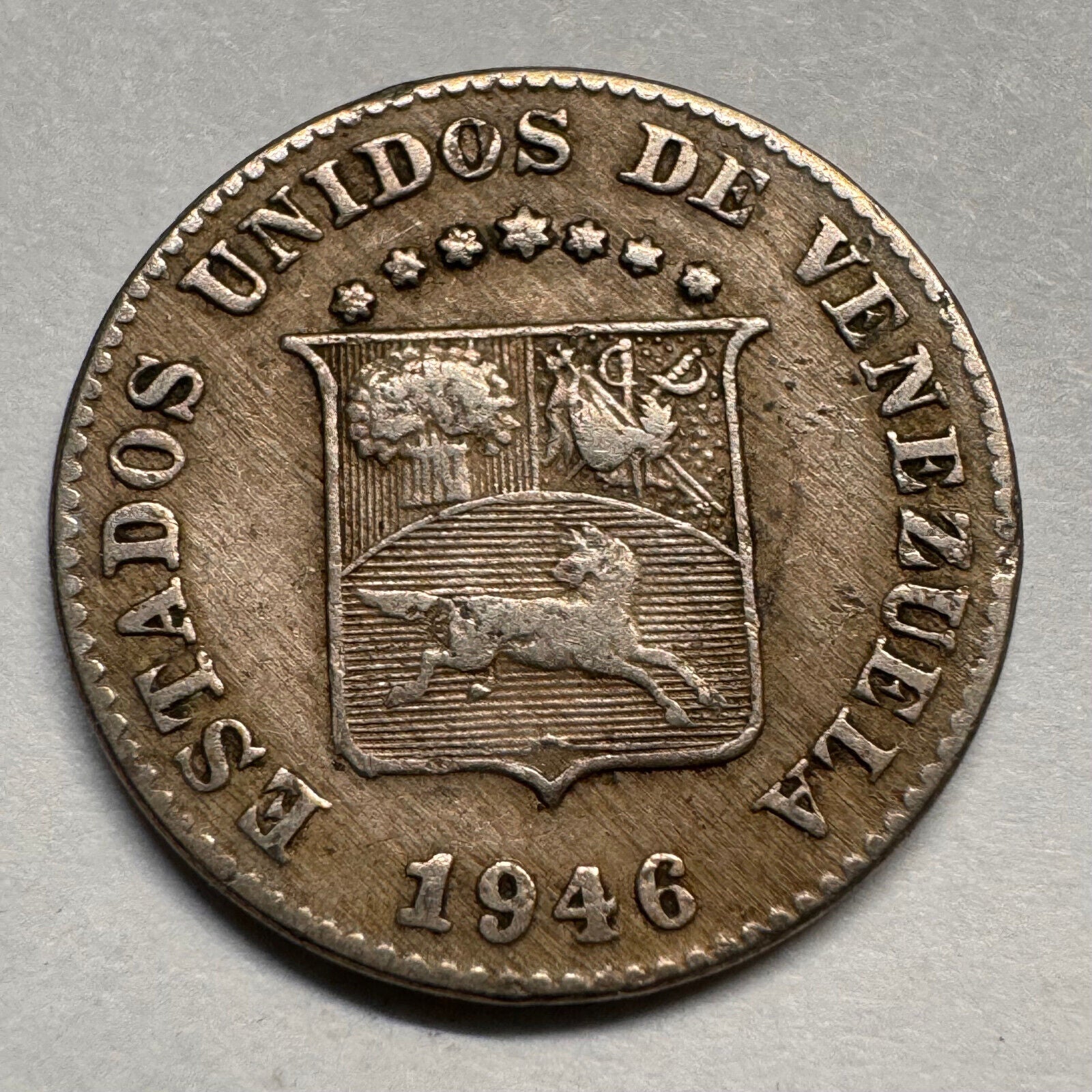 1946 Venezuela 5 Centimos - Beautiful Coin - #A-041