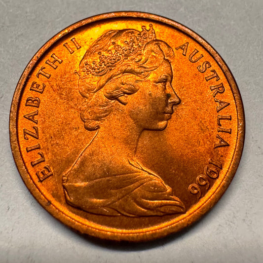 1966 Australia 1 Cent - Beautiful Coin - #A-030