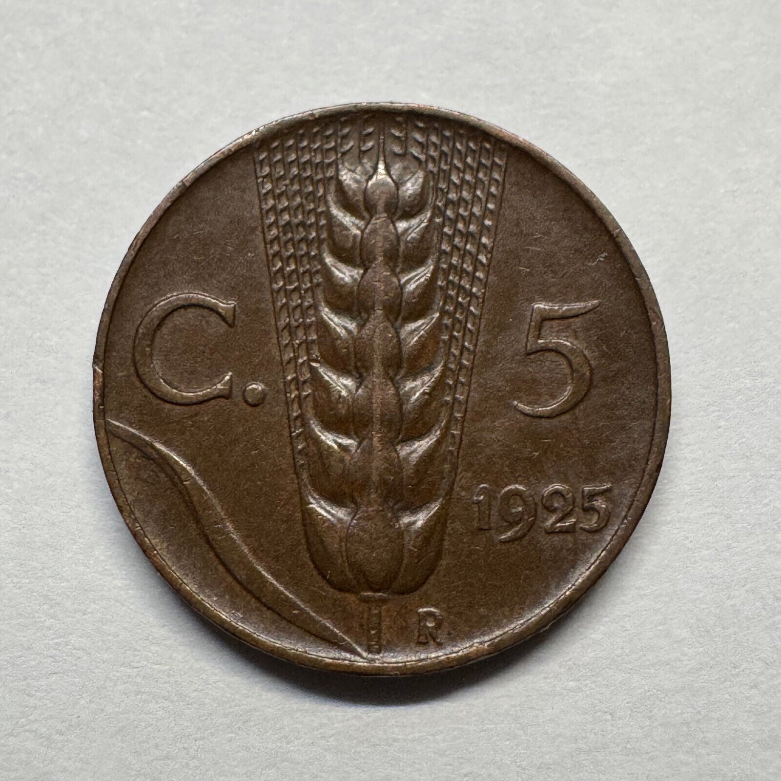 1925 Italy 5 Centesimi - Beautiful Coin - #B-020