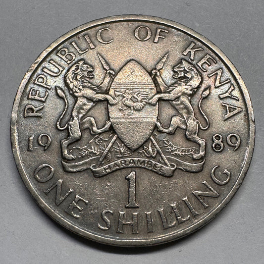 1980 Kenya 1 Shilling - Beautiful Coin - #A-052