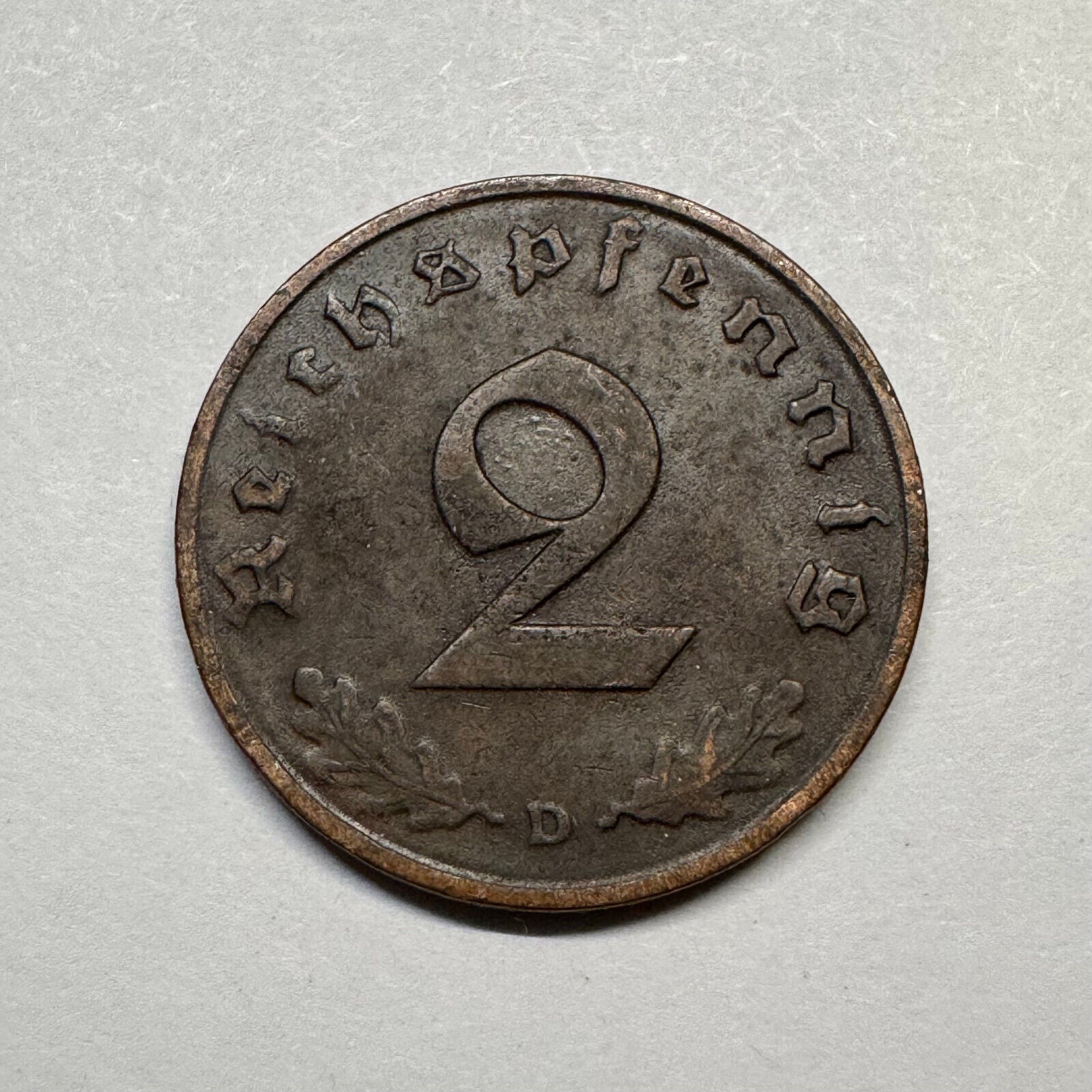 1937 Germany 2 Reichspfennig - Beautiful Coin - #A-100