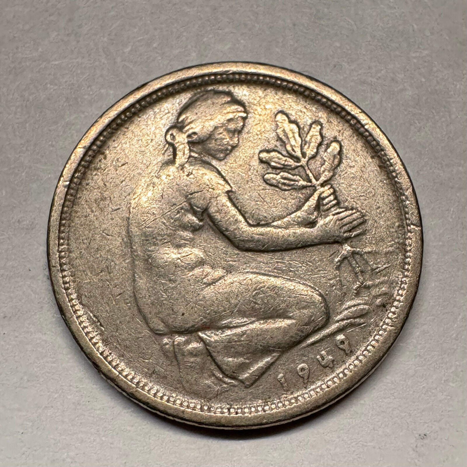 1949 Germany 50 Pfennig - Beautiful Coin - #A-018