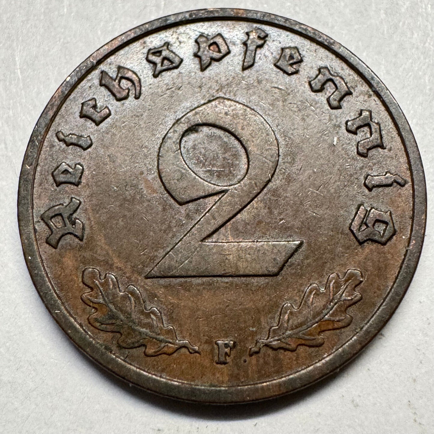 1937 Germany 2 Reichspfennig - Beautiful Coin - #A-083