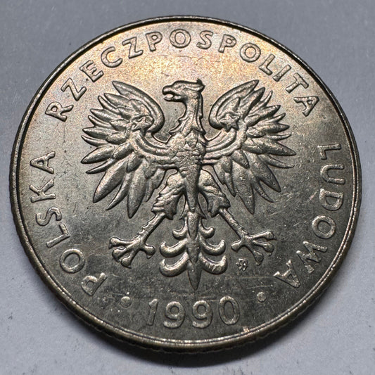 1990 Poland 20 Zlotys - Beautiful Coin - #A-061