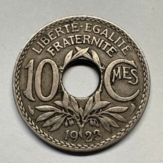 1923 France 10 Centimes - Beautiful Coin - #B-060