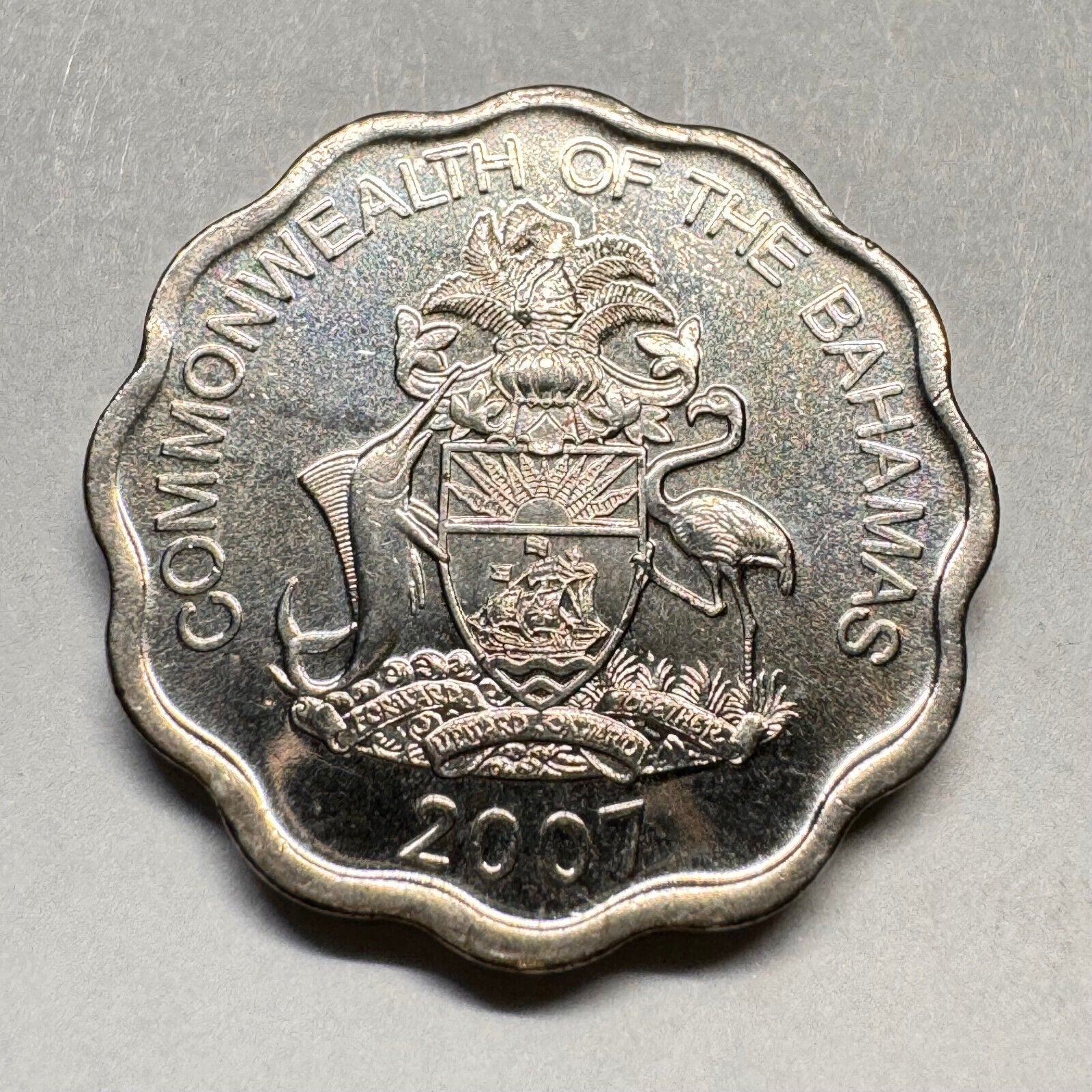2007 Bahamas 10 Cents - Beautiful Coin - #A-016