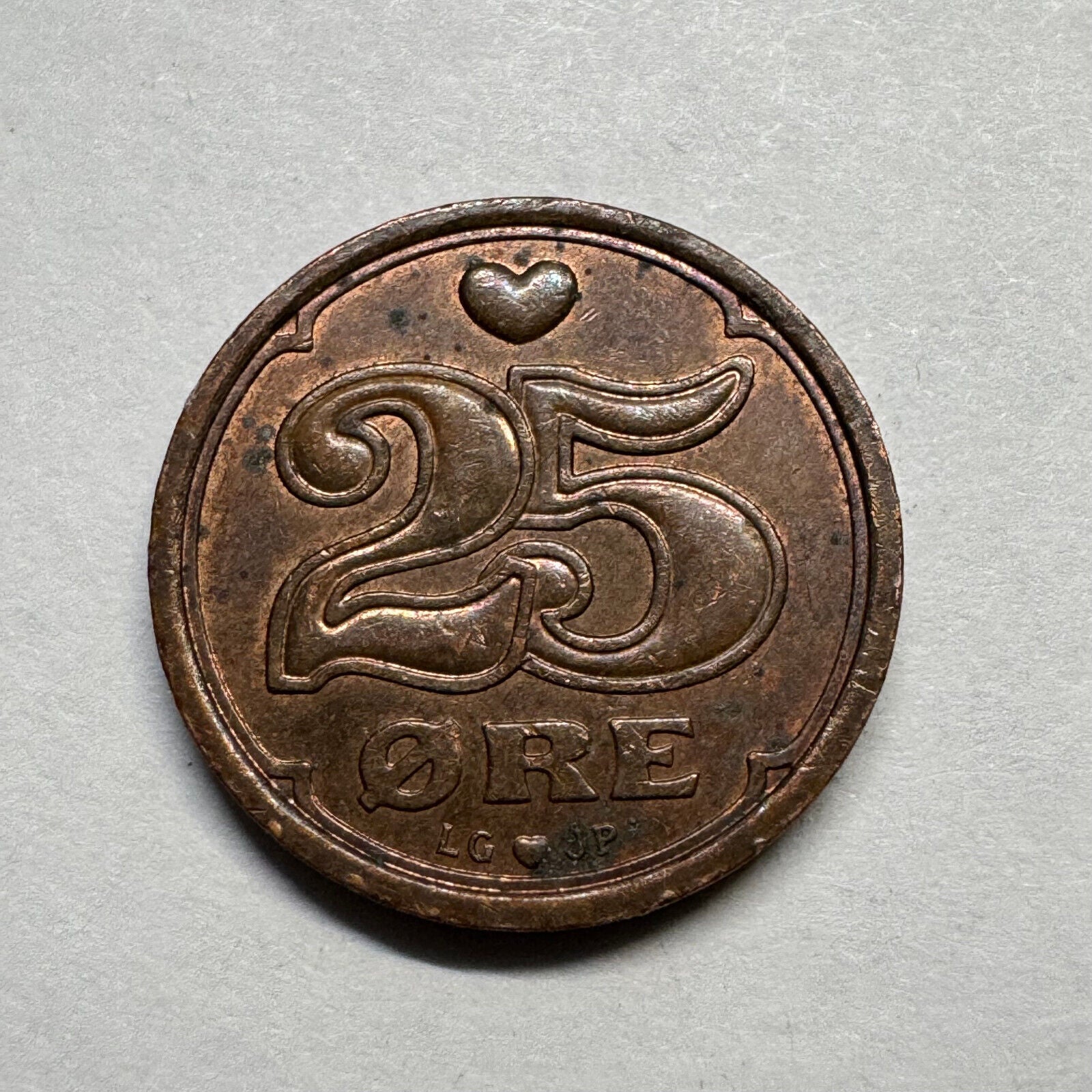1991 Denmark 25 Ore - Beautiful Coin - #B-018