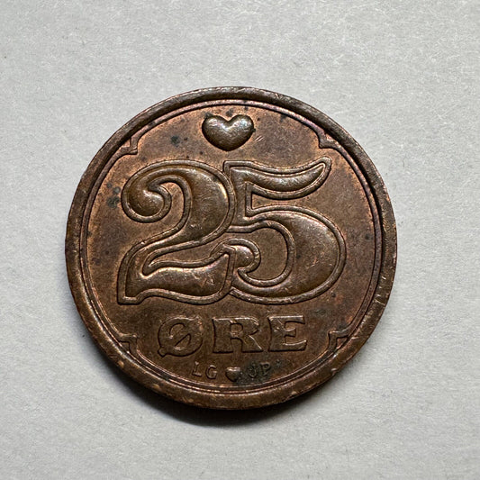 1991 Denmark 25 Ore - Beautiful Coin - #B-018