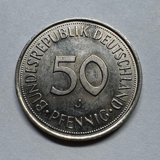 1991 Germany 50 Pfennig - Beautiful Coin - #B-029