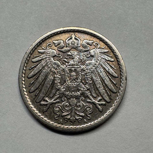 1911 Germany 5 Pfennig - Beautiful Coin - #B-011
