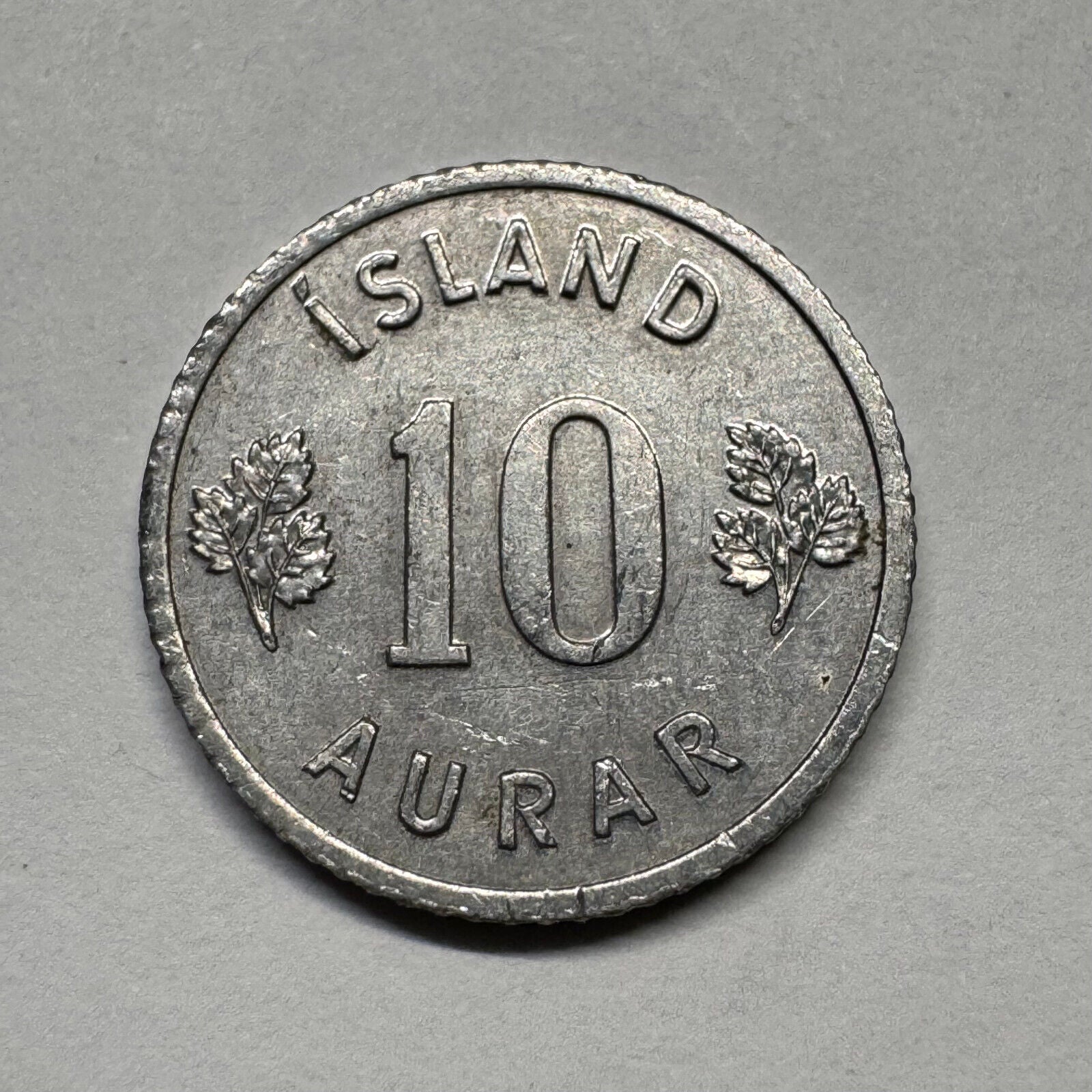 1970 Iceland 10 Aurar - Beautiful Coin - #B-060