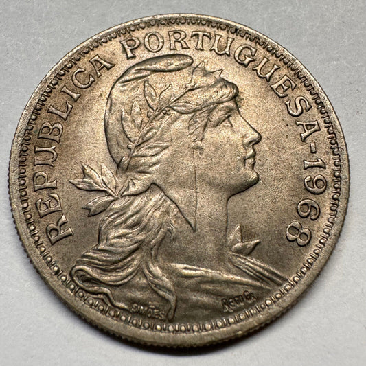 1968 Portugal 50 Centavos - Beautiful Coin - #A-037