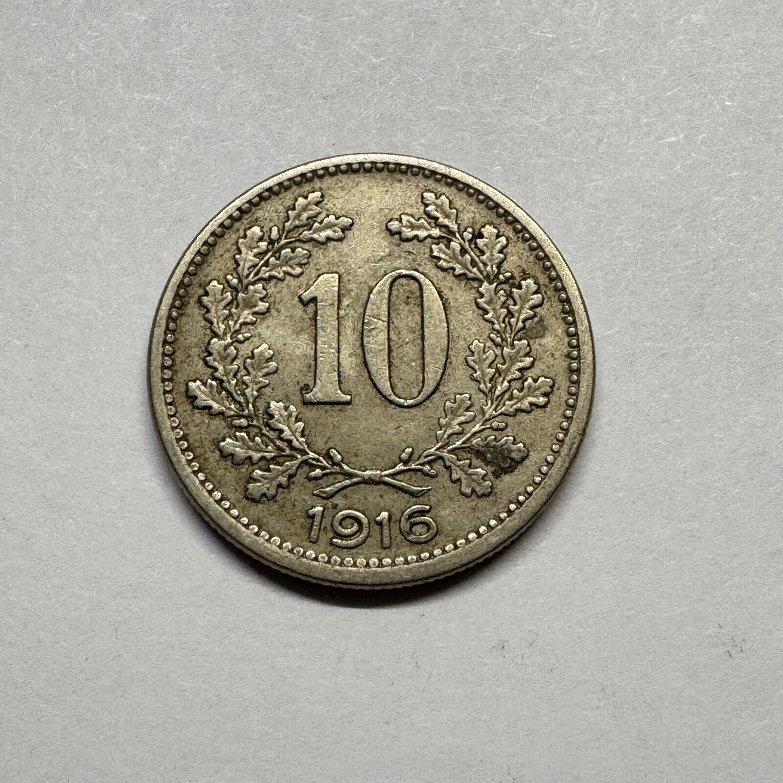 1916 Austria 10 Heller - Beautiful Coin - #B-007