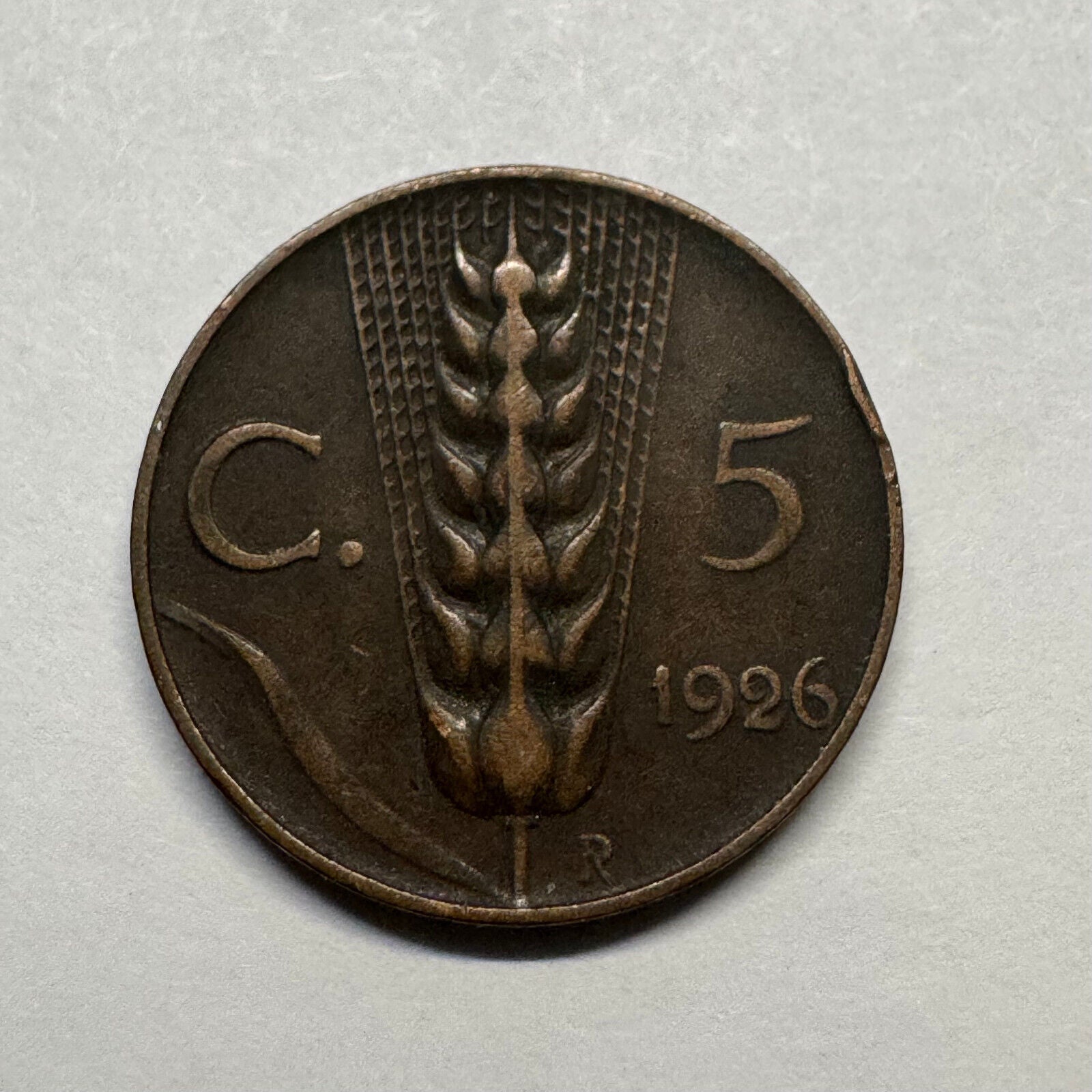 1926 Italy 5 Centesimi - Beautiful Coin - #B-025