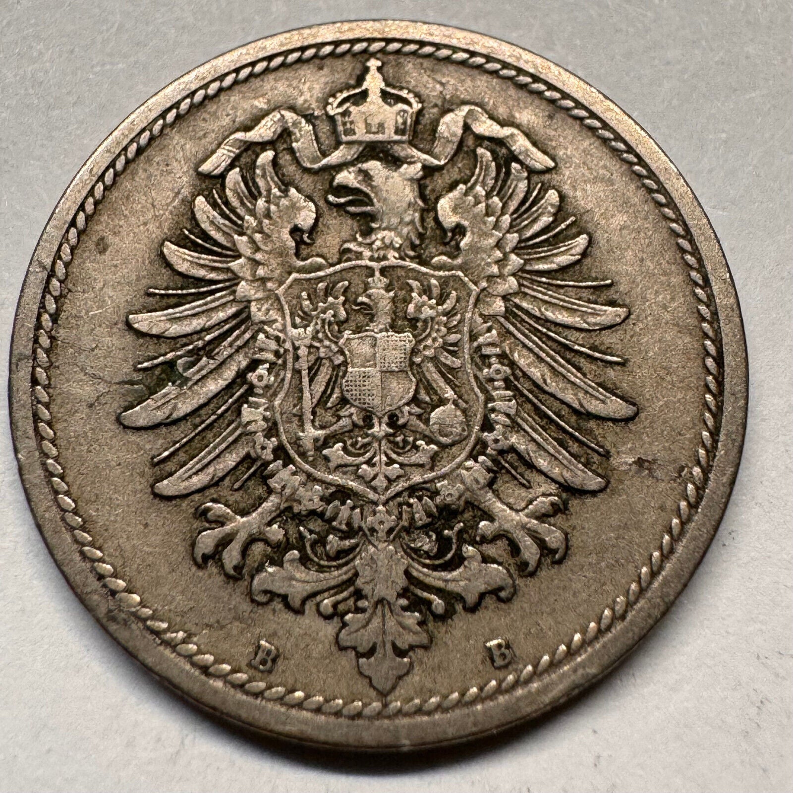 1876 Germany 10 Pfennig - B - Beautiful Coin - #A-054