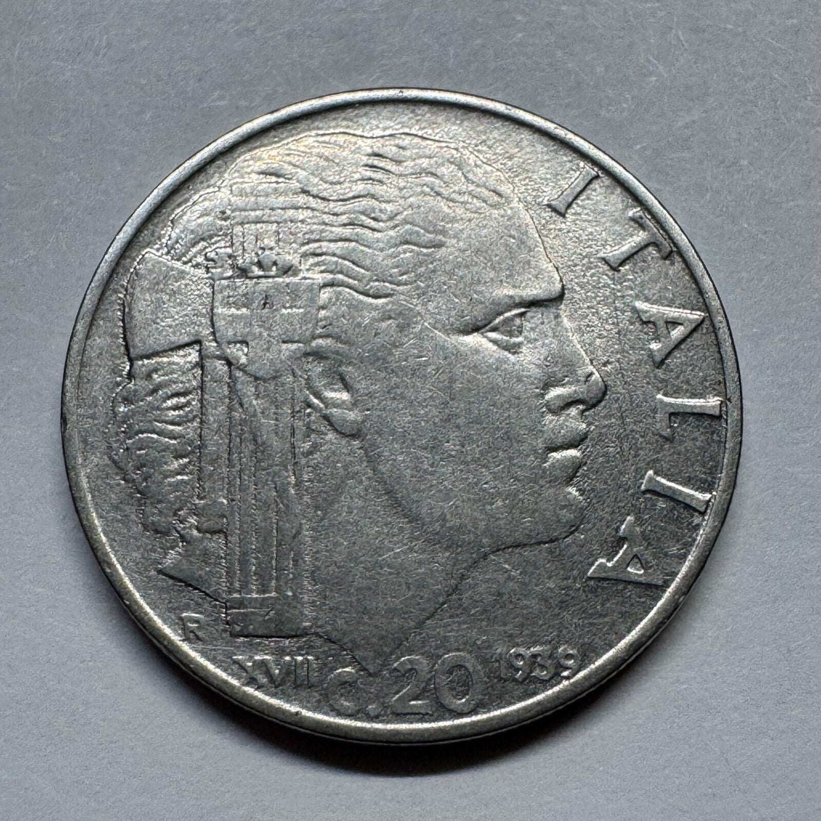 1939 Italy 20 Centesimi- Beautiful Coin - #B-027