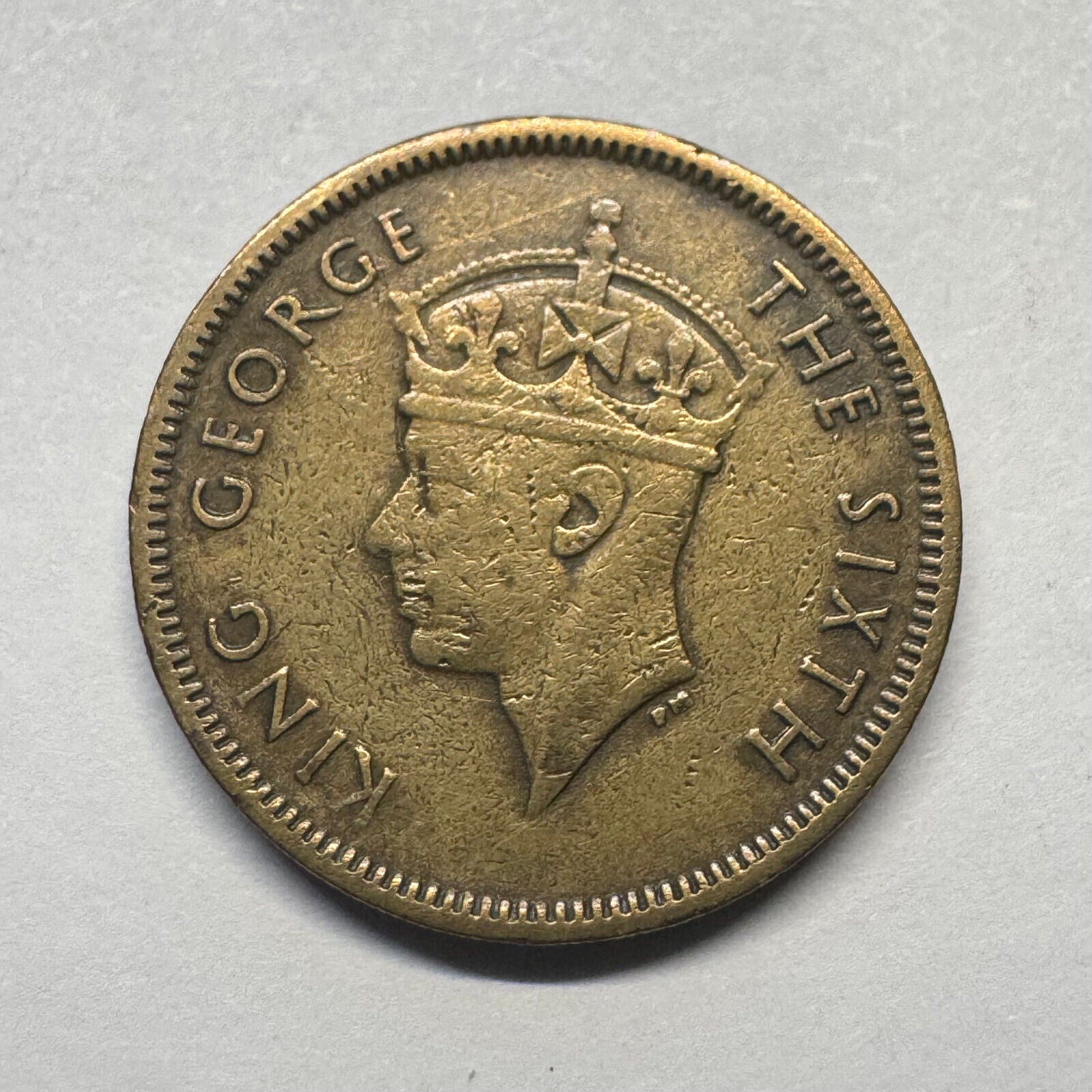 1950 Hong Kong 10 Cents - Beautiful Coin - #A-099