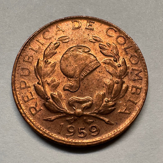 1959 Colombia 1 Centavo - Beautiful Coin - #A-041