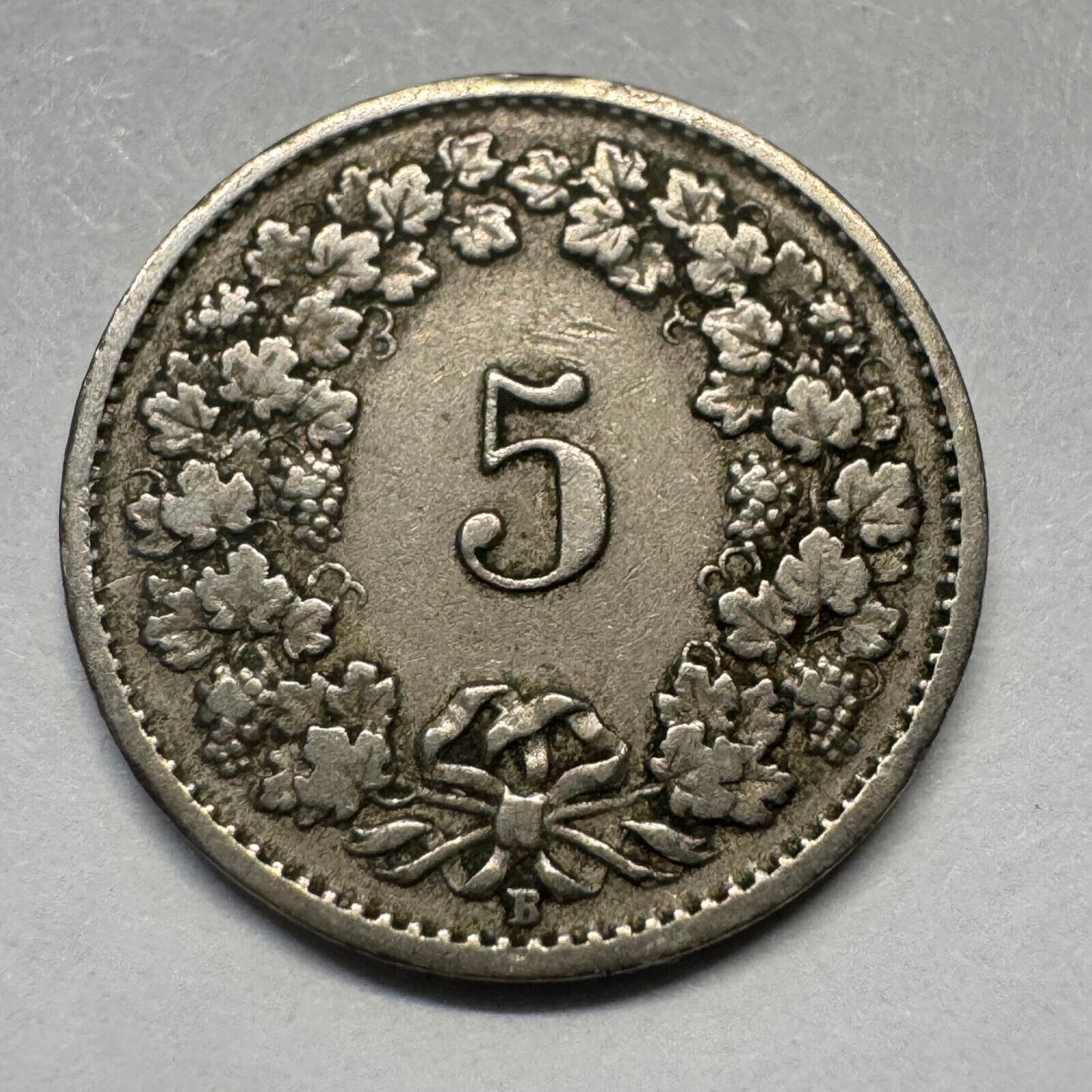 1919 Switzerland 5 Rappen - Beautiful Coin - #A-073