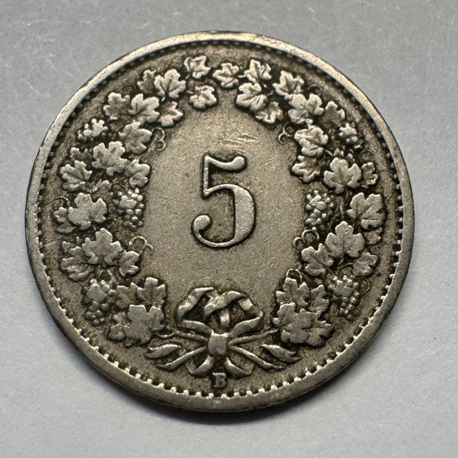 1919 Switzerland 5 Rappen - Beautiful Coin - #A-073