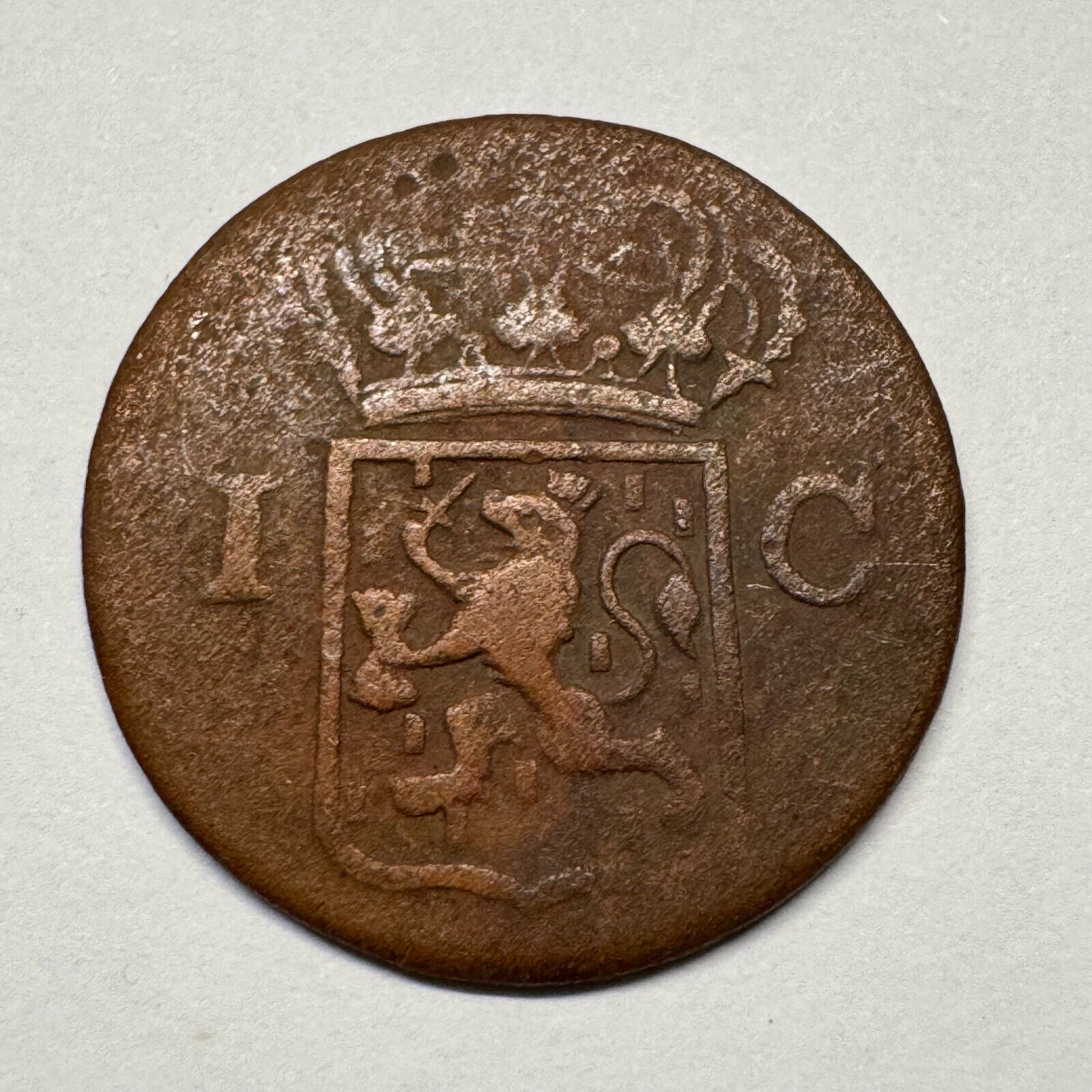 1835 Netherlands East Indies Indonesia 1 Cent/Duit - Beautiful Coin - #B-051
