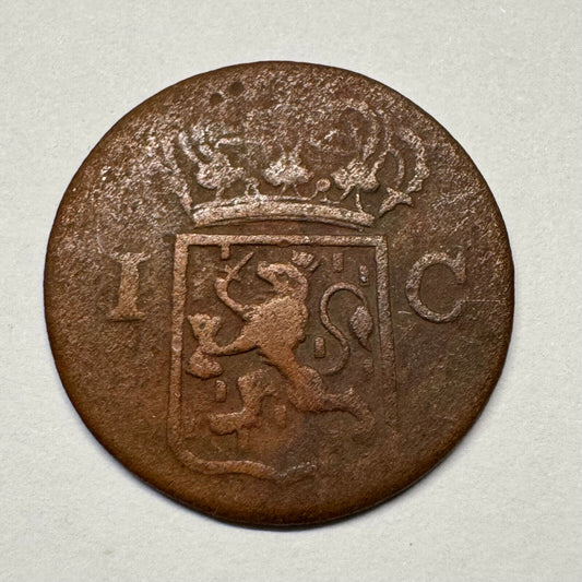 1835 Netherlands East Indies Indonesia 1 Cent/Duit - Beautiful Coin - #B-051