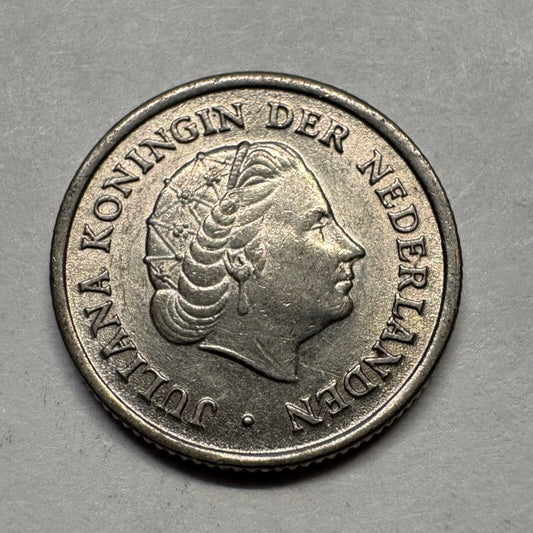 1951 Netherlands 10 Cents - Beautiful Coin - #A-087