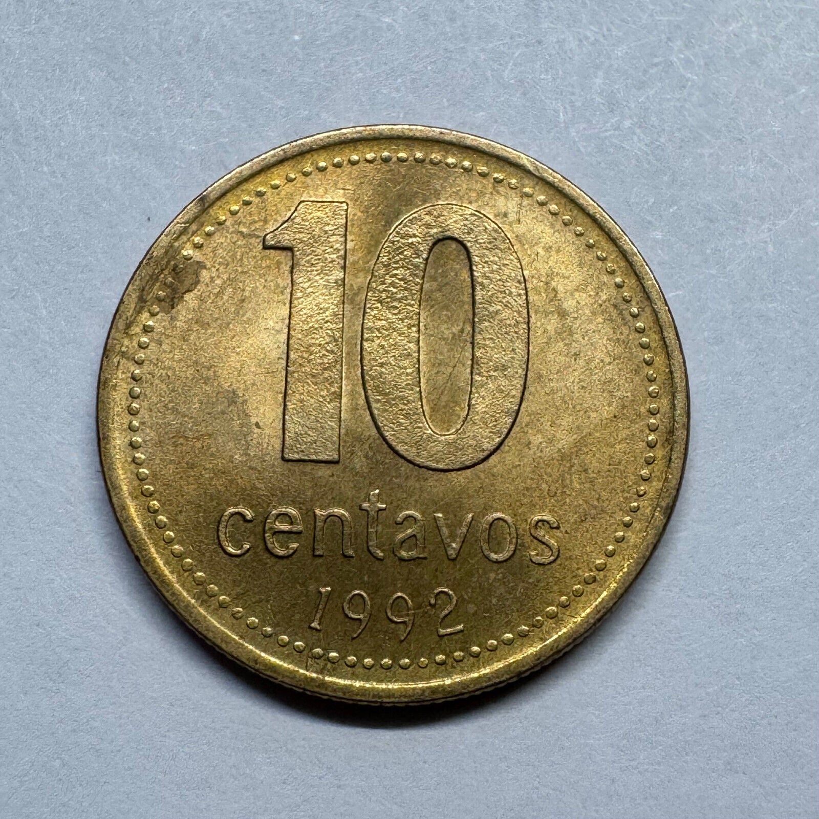 1992 Argentina 10 Centavos - Beautiful Coin - #B-034