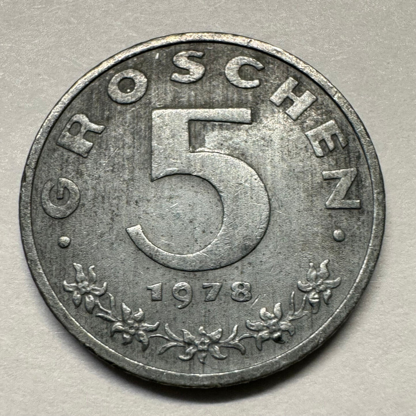 1978 Austria 5 Groschen - Beautiful Coin - #A-006