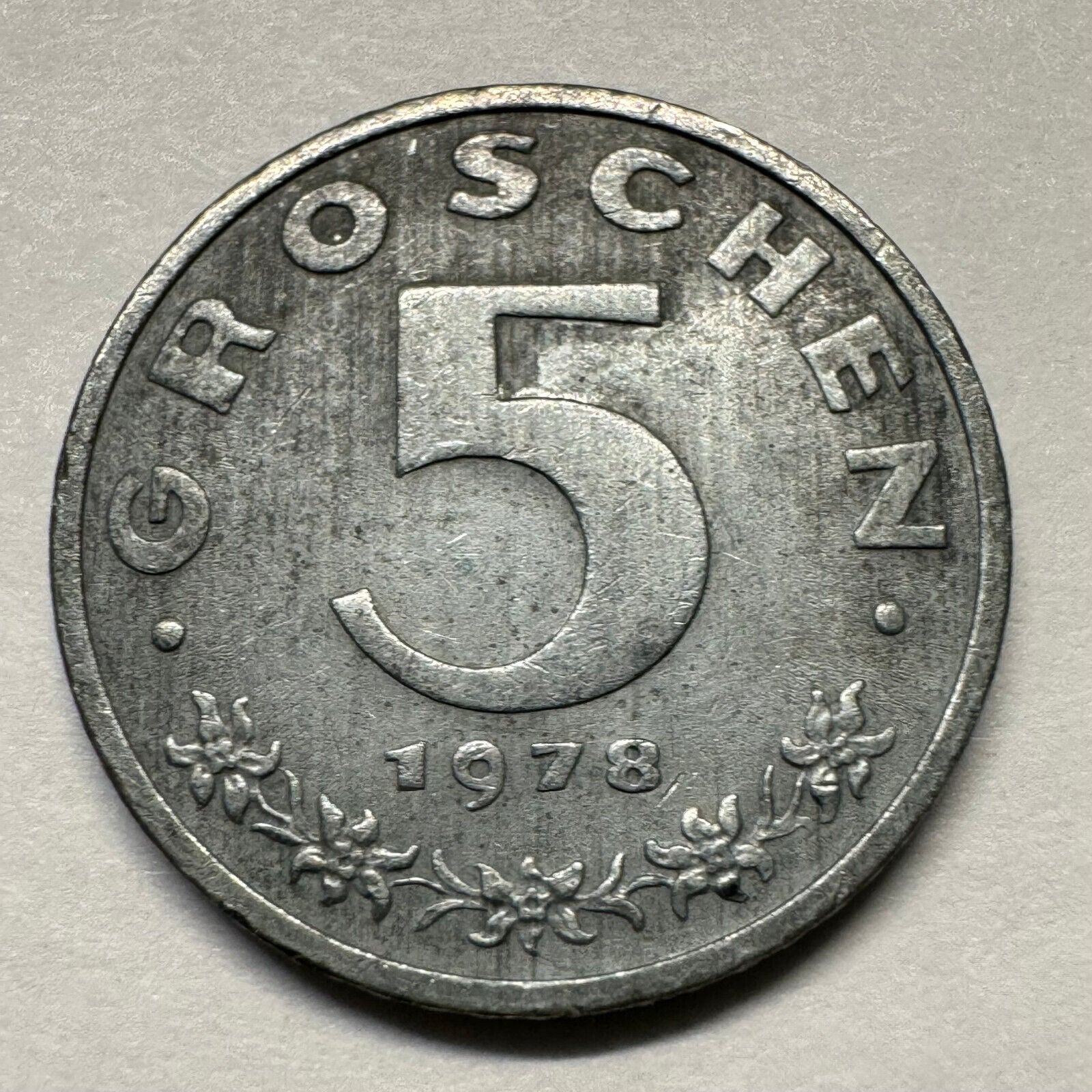 1978 Austria 5 Groschen - Beautiful Coin - #A-006