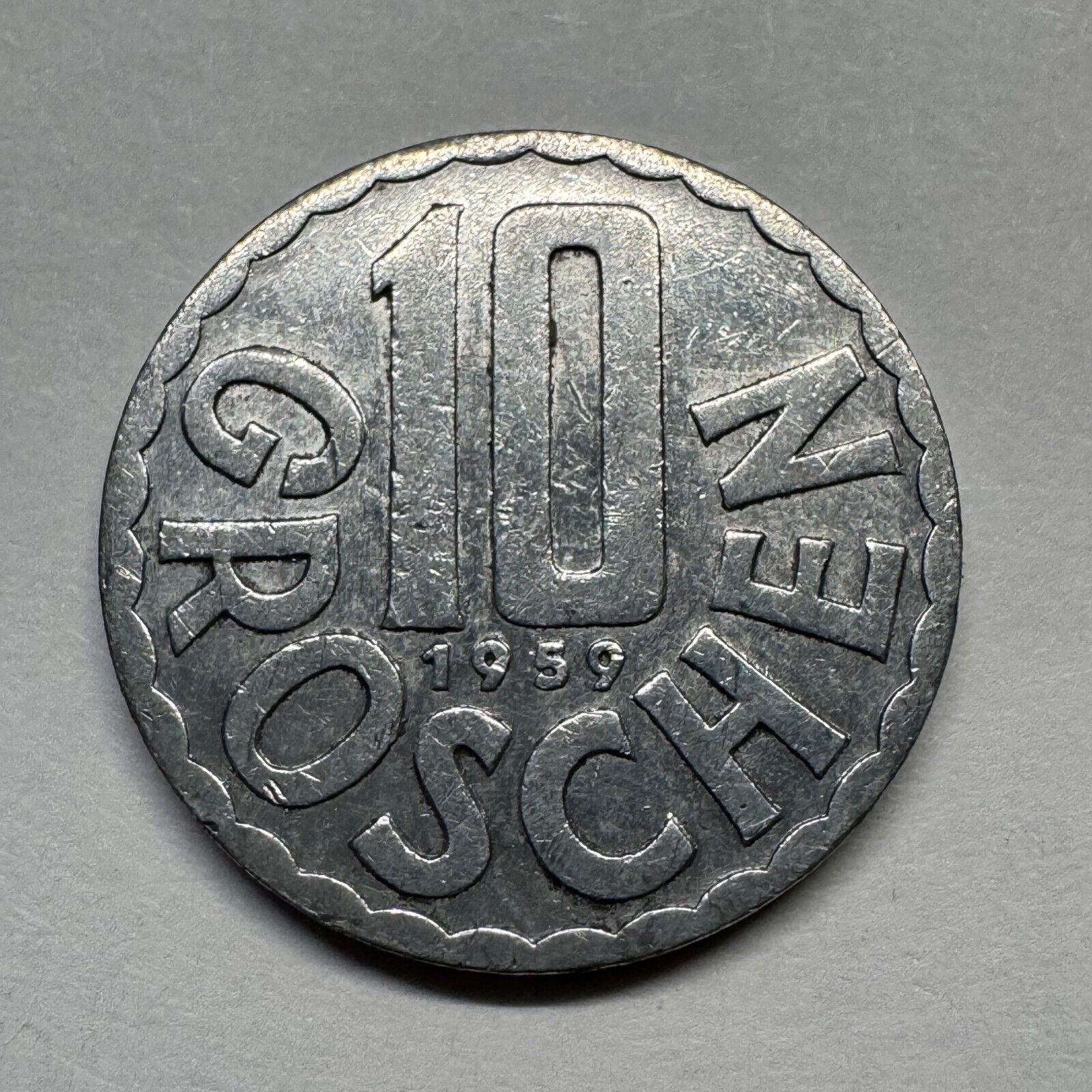 1959 Austria 10 Groschen - Beautiful Coin - #B-028