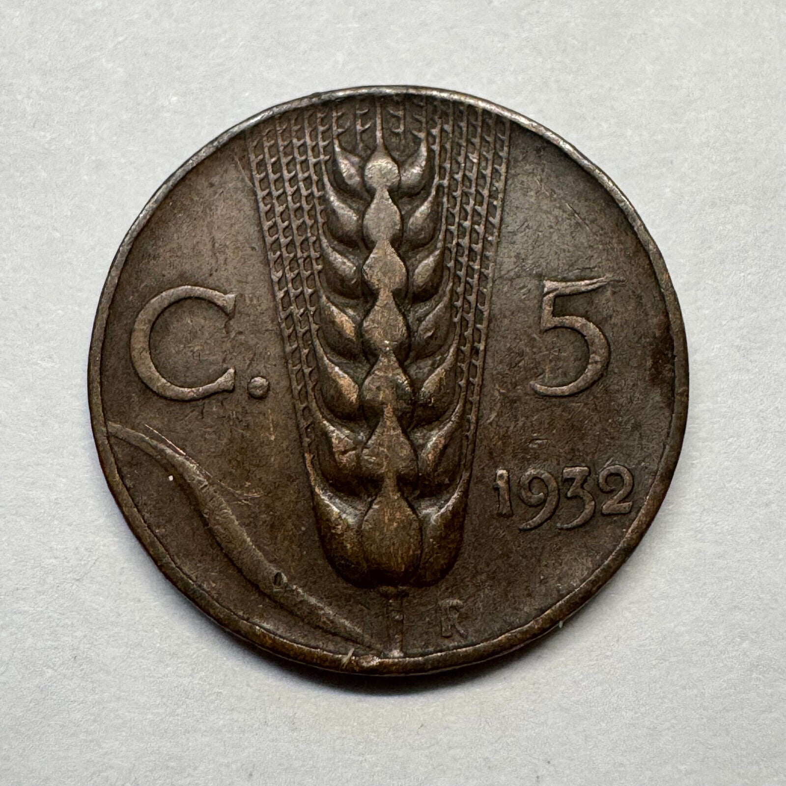 1932 Italy 5 Centesimi - Beautiful Coin - #A-094