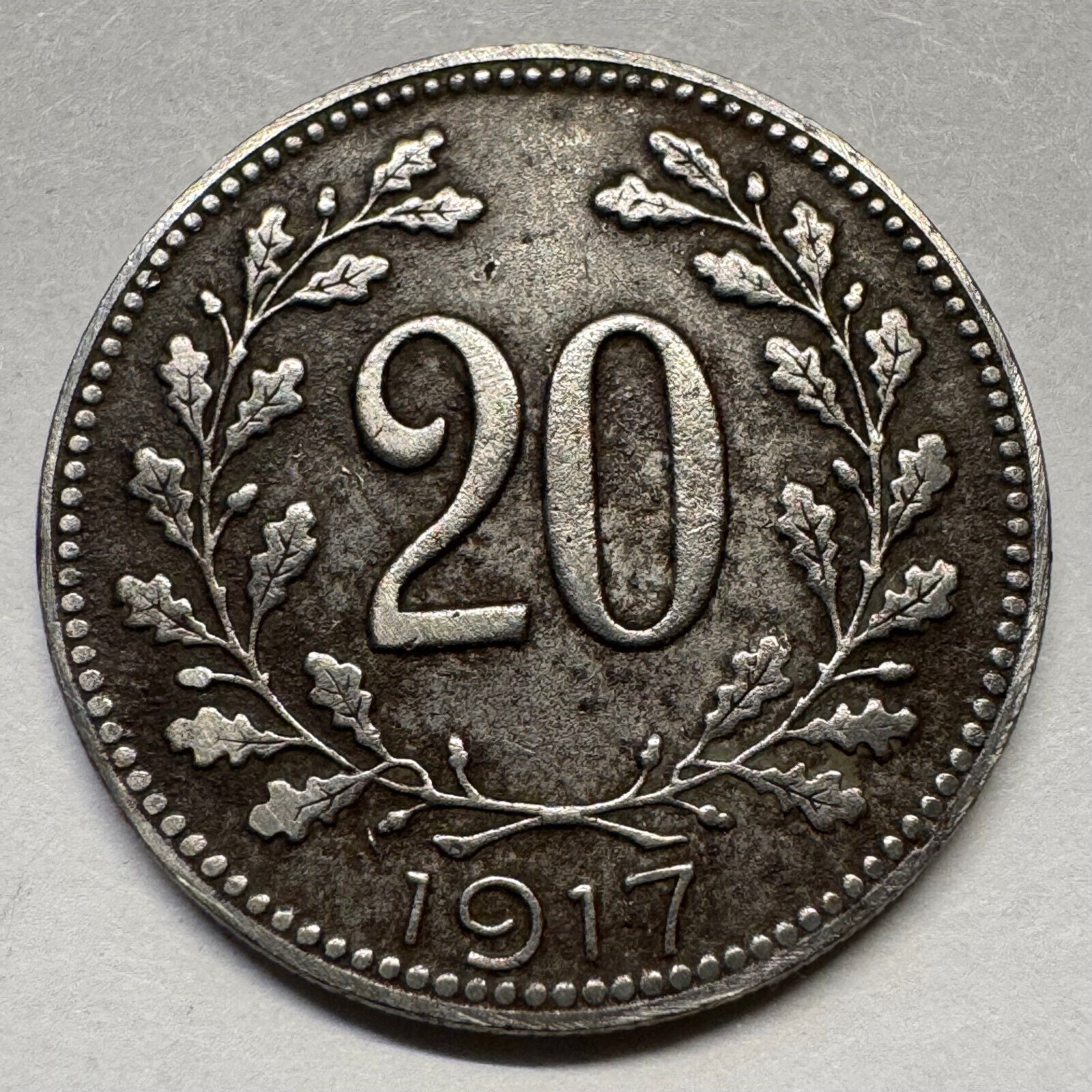 1917 Austria 20 Heller - Beautiful Coin - #A-092