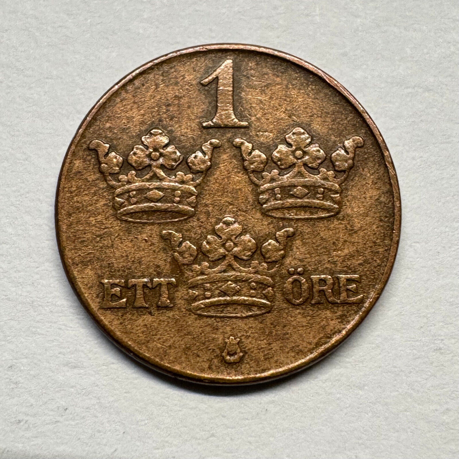 1937 Sweden 1 Ore - Beautiful Coin - #B-049