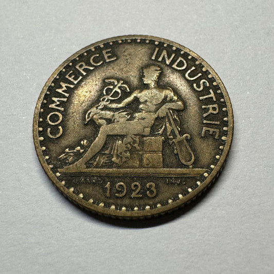 1923 France 1 Franc - Chambers of Commerce - Beautiful Coin - #A-002
