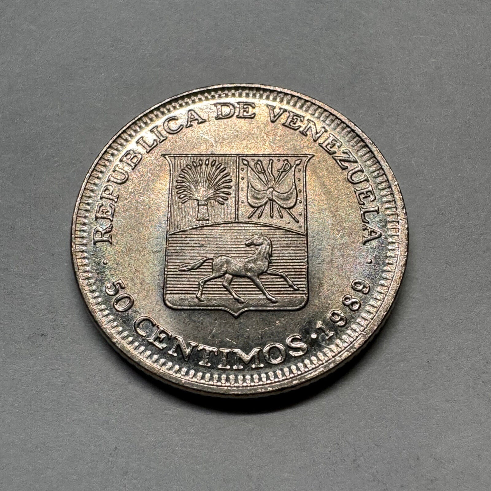 1989 Venezuela 50 Centimos - Beautiful Coin - #A-012