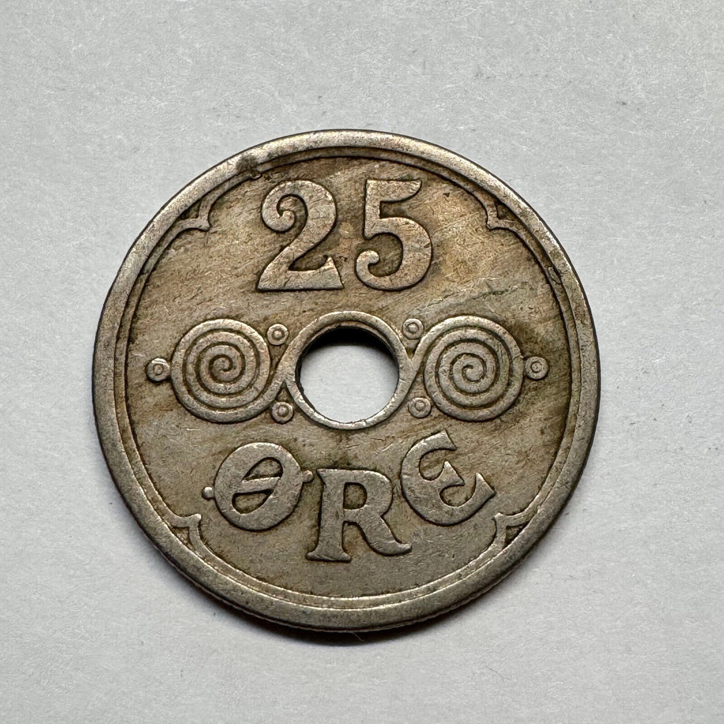 1924 Denmark 25 Ore - Beautiful Coin - #B-016
