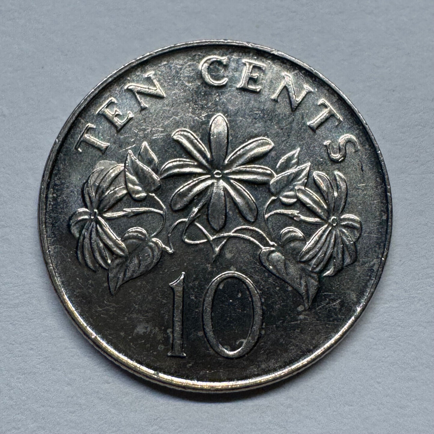 1993 Singapore 10 Cents - Beautiful Coin - #B-053