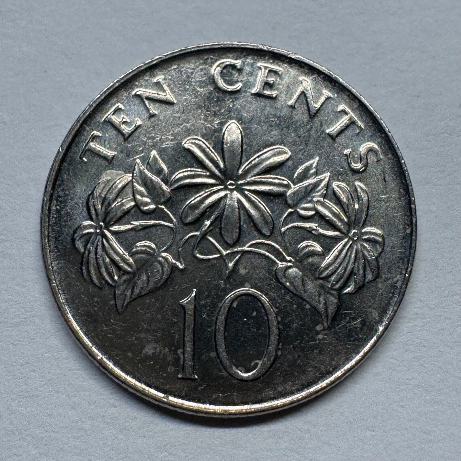 1993 Singapore 10 Cents - Beautiful Coin - #B-053