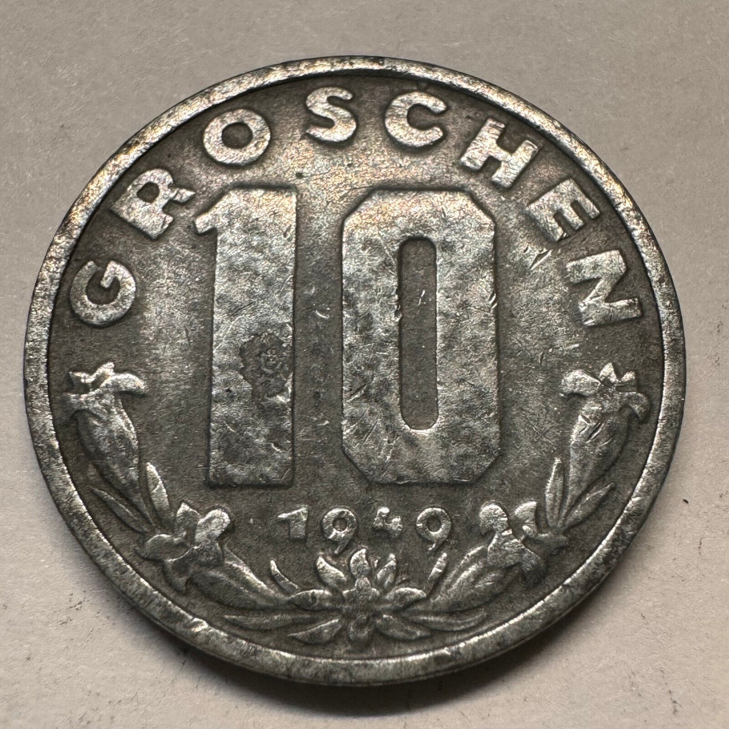 1949 Austria 10 Groschen - Beautiful Coin - #A-060