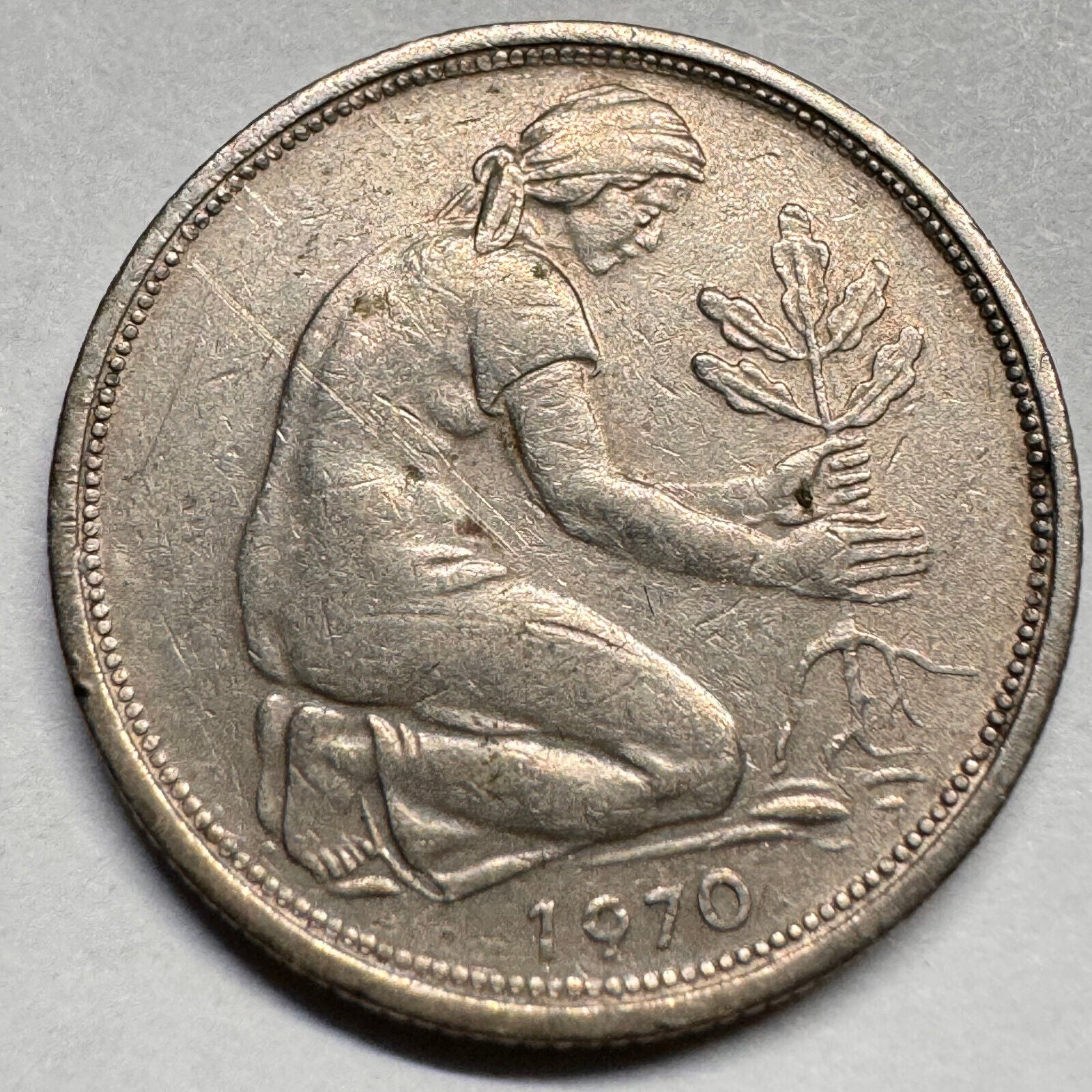 1970 Germany 50 Pfennig - D - Beautiful Coin - #A-027