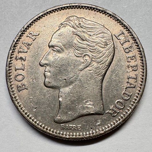 1967 Venezuela 1 Bolivar - Beautiful Coin - #A-017