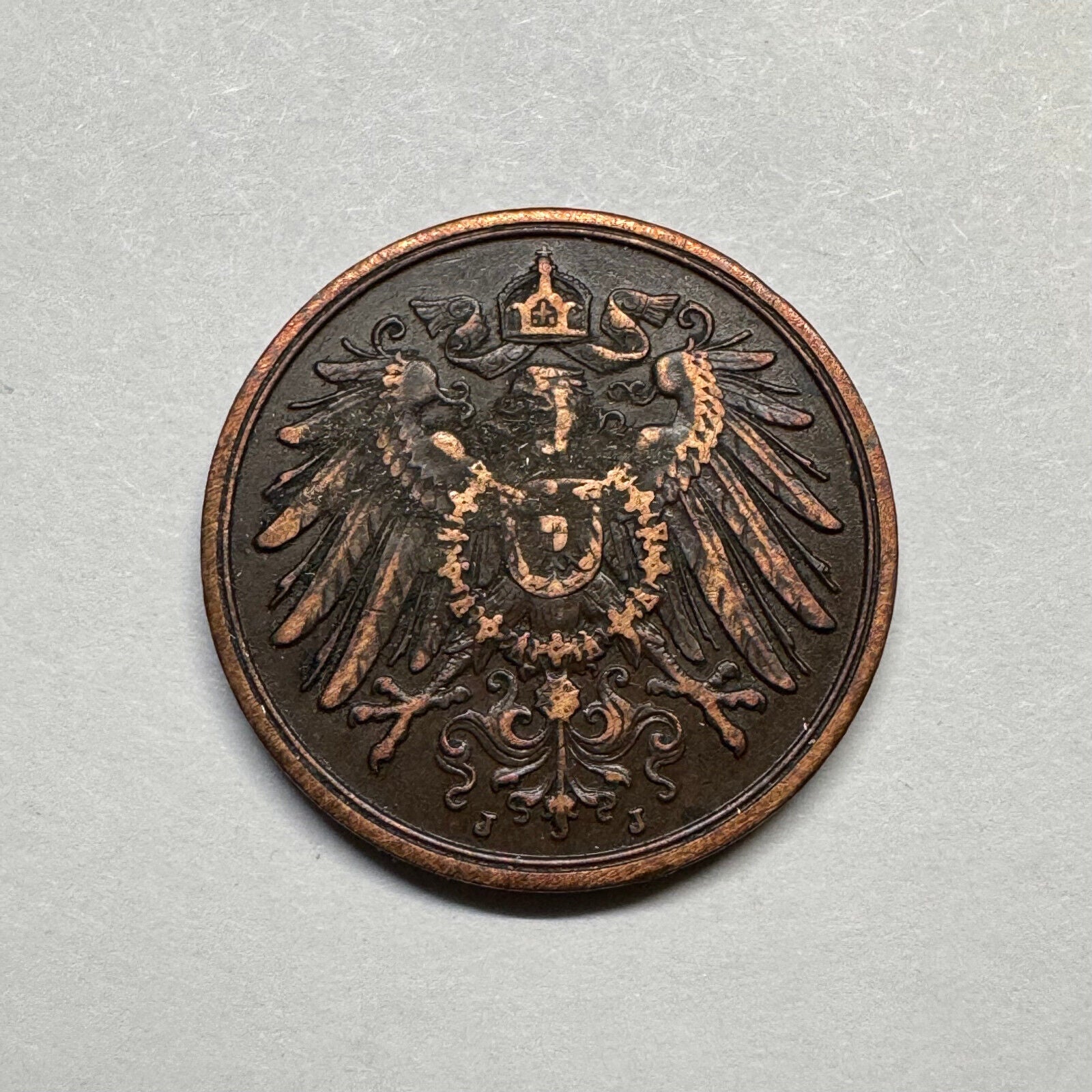 1913 Germany 2 Pfennig - Beautiful Coin - #A-100